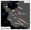 Die antarktischen Eisschilden Grenzen zwischen den antarktischen Eisschilden Lizenz: CC BY-NC-SA