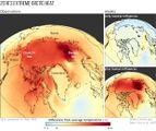 Extreme Erwärmung der Arktis 2016 Vergleich zum Mittel 1980-1989 Lizenz: public domain