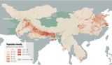 Hindukusch-Himalaya-Region Bevölkerungsdichte Lizenz: CC BY