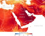 Höchsttemperaturen im Mittleren Osten am 6. Juni 2021 Lizenz: public domain