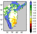 Niederschlag in Kerala Standardabweichung vom Mittel 1901-2017 Lizenz: Public domain