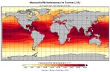 Zukünftige Meeresoberflächentemperatur im Sommer 2070-2099 nach RCP8.5 in °C Lizenz: CC BY-SA