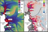 Amundsensee-Gletscher Abflussgeschwindigkeit und deren Änderung Lizenz: CC BY