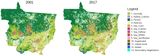 Landnutzung im Mato Grosso 2001 und 2017 Lizenz: CC BY