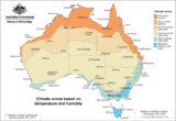 Klimazonen Australiens Nach Temperatur und Feuchte Lizenz: CC BY