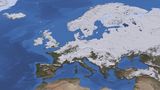 Schneebedeckung über Europa Nach einem starken Schneesturm Lizenz: public domain