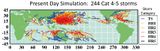 Tropische Wirbelstürme aktuell Modellsimulationen tropischer Wirbelstürme in verschiedenen Ozeanbecken Lizenz: public domain