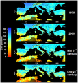 Veränderung der Wintertemperaturen im Vrgleich im Mittelmeerraum Verlust des Winter Chill für Pflanzen Lizenz: CC BY 4.0