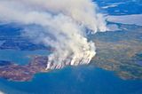 Waldbrände in den NW-Territorien, Kanada 2014 nördlich des Großen Sklavensees Lizenz: public domain