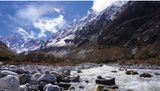 Schmelwasser im Himalaya Langtang-Tal, Nepal Lizenz: CC BY