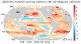 Ozeanischer Wärmegehalt 2023 in 0-2000 m Tiefe Lizenz: IPCC-Lizenz