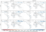 Änderung von Hochwasserrisiken Bei 1, 1.5 und 2 °C globaler Erwärmung Lizenz: CC BY