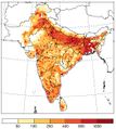 Bevölkerungsdichte in Südasien Bevölkerungsdichte in Südasien um das Jahr 2000 Lizenz: CC BY-NC