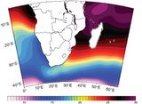 Südost-Atlantik und südwestlicher Indischer Ozean Meeresoberflächentemperatur 2008 Lizenz: CC BY