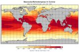 Meeresoberflächentemperatur im Sommer 1961-2000 in °C Lizenz: CC BY-SA