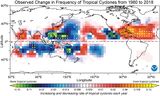 Tropischer Wirbelstürme global zwischen 1980 und 2018 Lizenz: CC BY-NC-ND